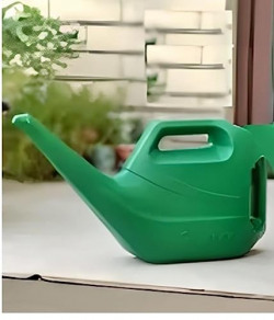 VGreen 3 LTR Green Watering Can Plastic PP Watering Can Single Hose Nozzle Type