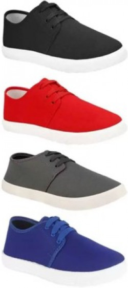BRUTON Combo Pack Of 4 Casual Shoes Loafer Shoes Sneakers For Men(Multicolor)