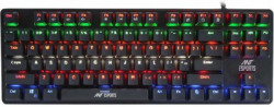 Ant Esports MK1000 Multicolour LED Backlit Wired TKL Mechanical Keyboard, 87 Keys 100% Anti-ghosting with Metal top Panel and Water Wired USB Gaming Keyboard(Black)