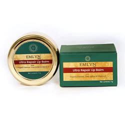 EMLYN Beauty's Ultra Repair Organic Lip Balm | Lip lightening Balm for Dark and Pigmented Lips | Enriched with Organic Beewax, Shea Butter and Vitamin E | Natural Lip Care for Women & Men | 5 gms