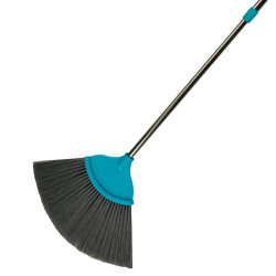 Proclean V Fan Jala Broom/Brush with 5 Ft. Long Stainless Steel Rod | Cobweb Cleaner Brush | Telescopic Height Adjustable Rod | Color: Sea Green | O912