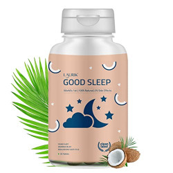 Laurik Good Sleep Tablets | Non-Habit Forming Sleep Supplements for Relaxation & Restful Sleep | 100% Natural Sleeping Pills for Healthy Deep Sleep - 30 Tablets