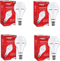 EVEREADY 9W Inverter Bulb pack of 4 4 hrs Bulb Emergency Light(White)