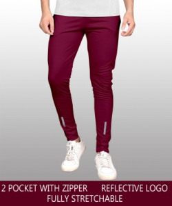 Foxter Solid Men Maroon Track Pants START @329