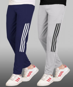 Foxter Striped Men Multicolor Track Pants