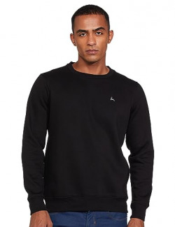 Parx Men's Full Sleeve Regular FIT Black Casual Sweatshirt