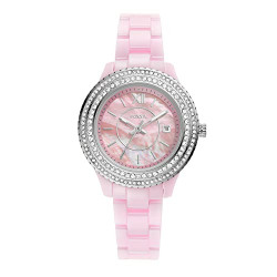 Fossil Stella Analog Mother of Pearl Dial Women's Watch-CE1117