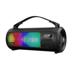 ZEBRONICS Rocket 500 20W Output, Portable Wireless Speaker with Bluetooth, TWS, 15h Backup, FM Radio, USB, AUX, 6.3mm Wired Mic Support, RGB Lights, Detachable Carry Strap
