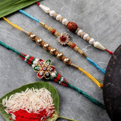 PDR Poonam Designer Rakhi Rakhi  Set(Rakhi set of 4)