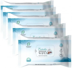 Cuddables 99% Water Baby Wipes - Natural Plant made cloth wipes | 5 Pcs Wipes, Pack of 5(25 Wipes)