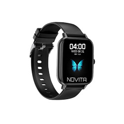 NOVITA WRISTIO 1 Bluetooth Calling Full Touch HD Display Water Resistant, Fast Charging Smartwatch