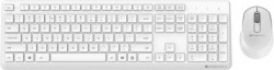 ZEBRONICS Zeb Companion 200 Wireless Combo with Silent Operation Mouse, Power Saving Mode Wireless Desktop Keyboard(White)