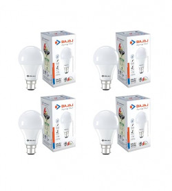 Bajaj Ivora Hb Led Lamp 9W Cdl Cool Daylight B22D|Energy Efficient|Environment Friendly|Ir,Uv Free|3.5 Kv Surge Protection|Led Bulb For Home|(Pack Of 4)|1 Yr Warranty