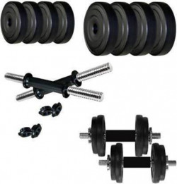 NV Sports RSN home gym ( 2.5 kg 4 pvc plate + 2 rod ) best home gym set. Adjustable Dumbbell (10 kg)