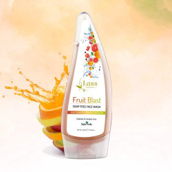 Lass Naturals Fruit Blast Face Wash - Premium Face Wash with Pure Essential Oils, 130ml - Skin Care