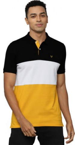 Allen Solly Solid Men Polo Neck White T-Shirt