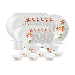 La Opala Glass Solid Dinner Set 23 Pcs