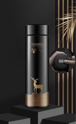 TAKAROA Cilox_1 500 ml Flask(Pack of 1, Black, Steel)