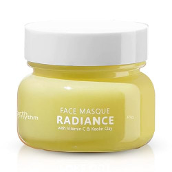 Earth Rhythm Radiance Face Masque with Vitamin & Kaolin Clay | Brightens Skin, Draw Out Deep Seated Impurities, Lighten Spots & Hyperpigmentation - 65 gm