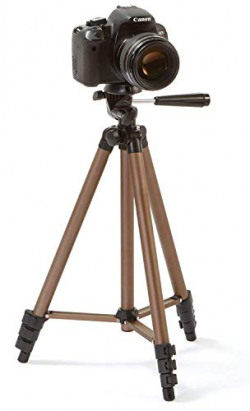 FRIWOL 50-Inch Tripod Compact Light Weight Travel Aluminum Camera/Phone Tripod with Bag, Golden, Pav50Inch-Tripod