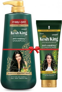 Kesh King Anti-Hairfall Shampoo 600ml + Anti-Hairfall Conditioner 200ml Starts @ 264