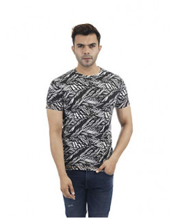 Pepe Jeans Men's Printed Regular fit T-Shirt (PM507600- Black S)