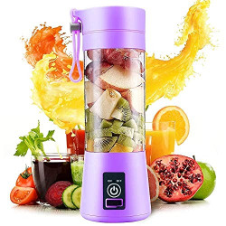 Nexellar 6 blade Juicer Bottle- Portable Electric USB Juicer Bottle Blender for Making Juice, Travel Juicer for Fruits and Vegetables, Fruit Juicer for All Fruits, Juice Maker Machine