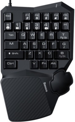 Baseus Gamo One-Handed Gaming Keyboard black Wired USB Gaming Keyboard(Black)