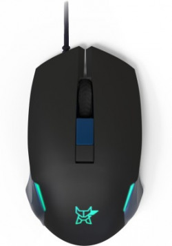 Arctic Fox Wired USB Gaming Mouse with Breathing Lights and DPI Upto 3600 Wired Optical  Gaming Mouse(USB 3.0, Blue, Black)