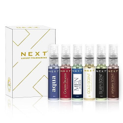 Next Care Luxury Atomizer Combo Scent for Men & Women(Unisex) Perfumes & Gift Box (Pack of 6x10 ML Each) | Long Lasting & Travel EAU DE PARFUM | Diwali Festival Gift