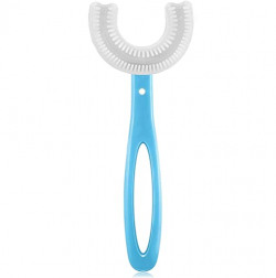 MARMIX U Shaped Toothbrush for Kids Manual Whitening Toothbrush Silicone Brush Head for Kids Children Infant Toothbrush For 6-12 Years Mouth-Cleaning (Multicolor, 1 Pcs)