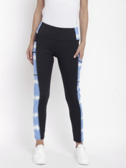 CHKOKKO Printed Women Light Blue Track Pants