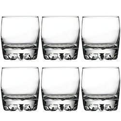Pasabahce Sylvana Glass Whisky/Water/Juice Tumbler 315 ml 6 Pcs Set, Transparent