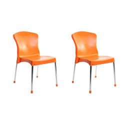 Cello Milano Chair Set Pack of 2 - Orange