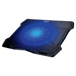 Zebronics NC2100 Laptop Cooling Stand with 125mm Fan, Silent Operation, LED Light, Supports up to 15.6 inch Laptops and Retractable Stand