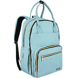 PACKNBUY Stylish Baby Diaper Bag Backpack for Mom Dad Travel (Blue)