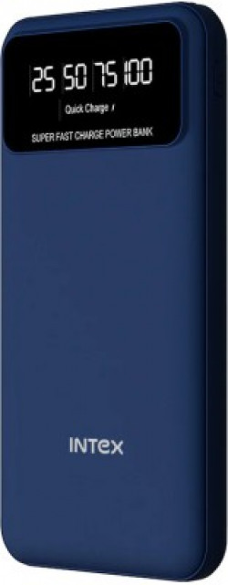 Intex 10000 mAh Power Bank (22 W, Fast Charging, Quick Charge 3.0)(Navy Blue, Lithium Polymer)