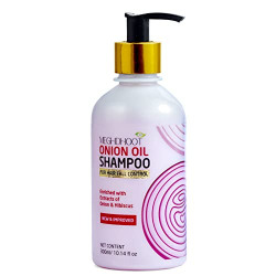 Meghdoot Onion Oil Shampoo - 300ml with Improved Herbal Formulation - Onion Oil Shampoo for Hair Fall Control| Onion Shampoo - enriched with extracts of Hibiscus(Gudhal Oil - for Long and Silky Hairs)