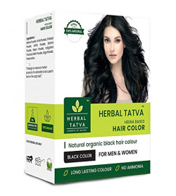 Herbal Tatva - Natural Hair Color Black 100g | Ayurvedic Ingredients Color & Long Lasting | Pack of 1 (Black)