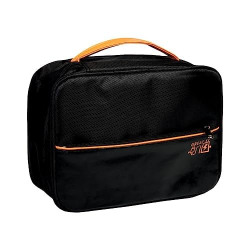HomeStrap Large Tech Organizer Case Bag for Electronics Accessories | Charger, Cord, Portable Hard Drive, USB Cables, Power Bank, SD Memory Cards, Earphone | Gadgets Travel Storage Pouch | Black