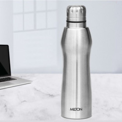 MILTON Elate 750 635 ml Bottle(Pack of 1, Silver, Steel)