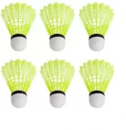 Spanco Badminton Shuttlecocks, Badminton Shuttlecock Pack of 6, Stable and Sturdy High Speed Badminton Shuttles, Training Shuttlecock for Indoor and Outdoor Sports