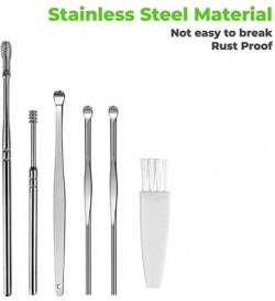 LXELA Ear Wax Cleaner 6Pcs Kit- Ear Dust Remover Tool, Earigator, Ear Cleaner(6 Items in the set)