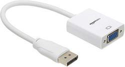 amazon basics AmazonBasics DisplayPort to VGA Adapter (White) - (Not for USB/Micro USB ports)
