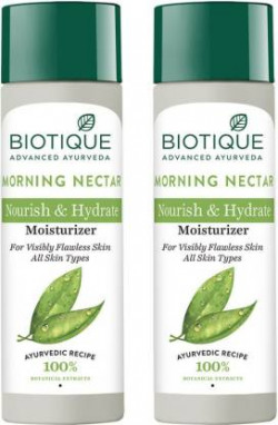 BIOTIQUE MORNING NECTAR Pore Tightening Purifying Toner Pack of (120ML X 2) Men & Women (240 ml)