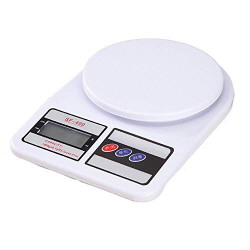 Atom 10Kg Kitchen Weight Machine 6 Months Manufacturer Warranty, Digital Scale with LCD Display, Scale for Home Baking, Cooking & Balance Diet. Machine with capacity 10Kg, SF400/A121,Color May Vary