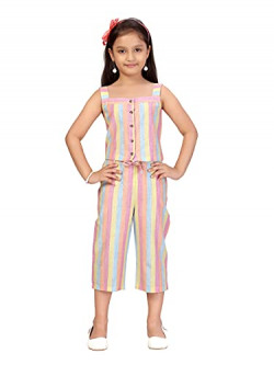 Aarika Girls Cotton Top & Pant - Pink (4 Years - 5 Years)