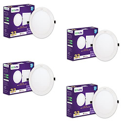 EcoLink 22W Round Ceiling Downlighter (Cool Day Light,Pack of 4)