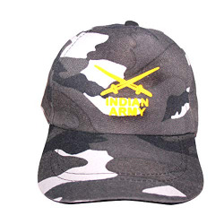 Niue Boy's Army/Military Camouflage Cap (Freesize),(Grey)
