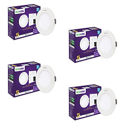 EcoLink Elite 5W Round LED Ceiling Downlighter (Cool Day Light,Pack of 4)